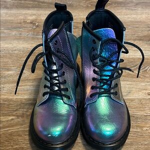 Iridescent DocMarten/air wair boots.  Like new!